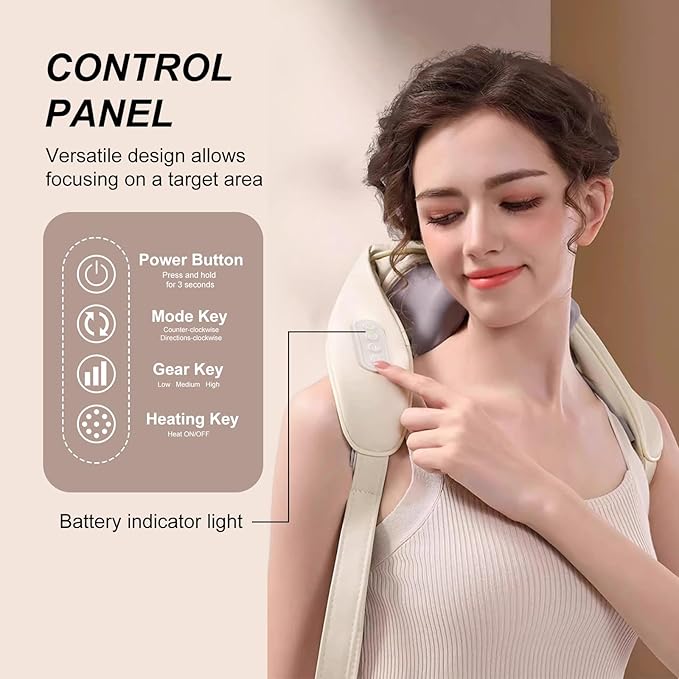 Masajeador De Cuello Espalda Recargable