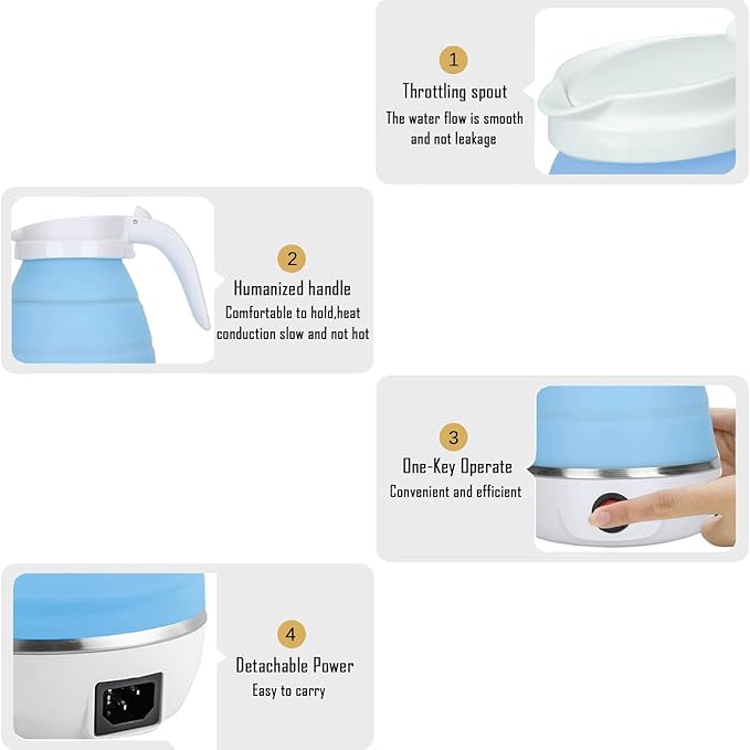 Hervidor Eléctrico Plegable Portátil