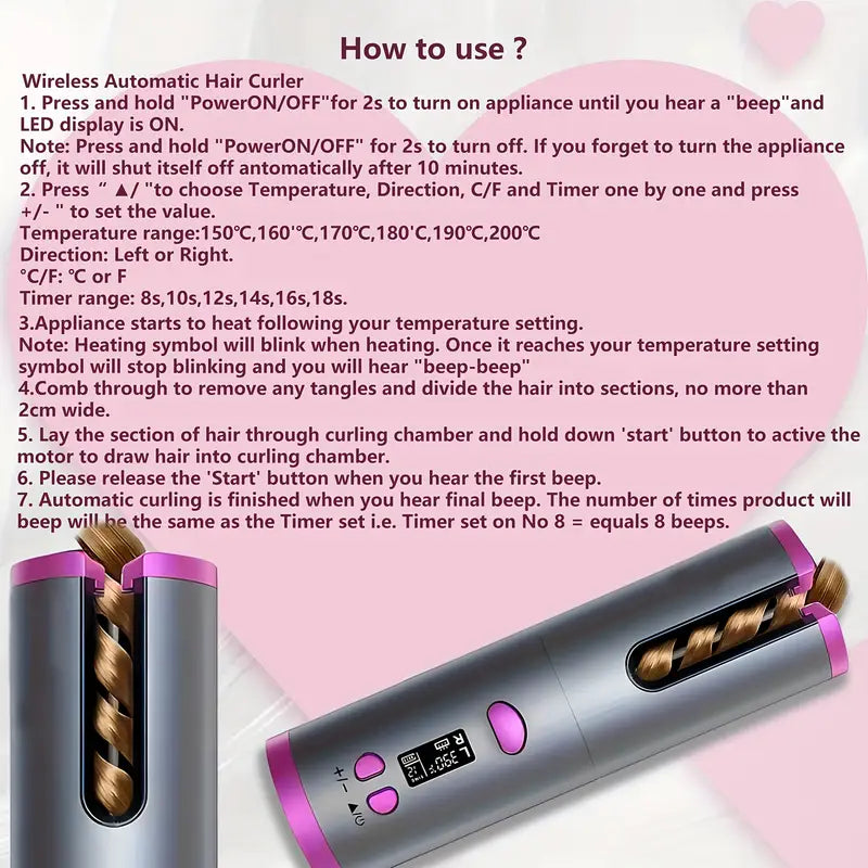 Rizador Automatico Inalambrico